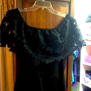 Crochet off shoulder jumpsuit